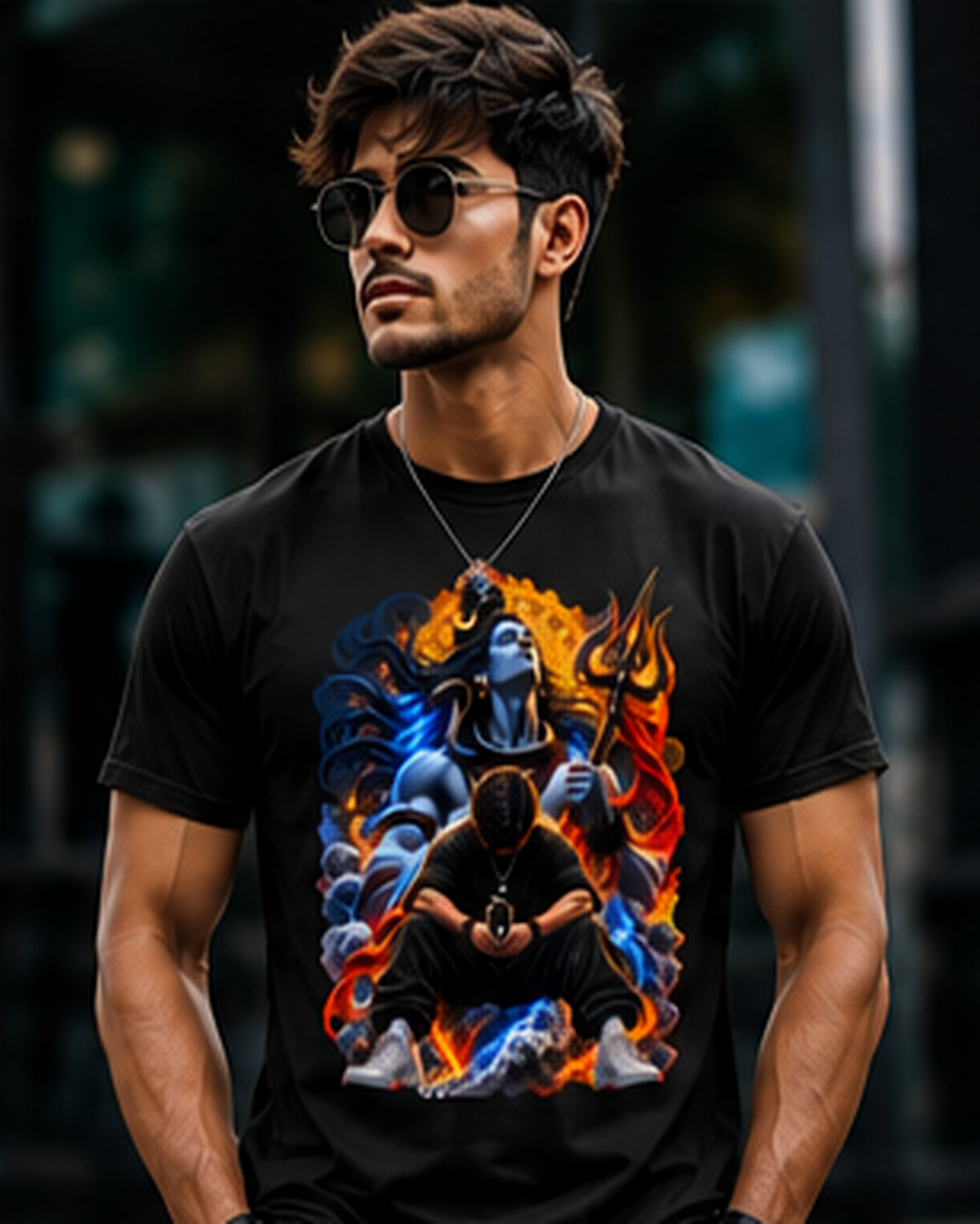 Mahadev Manifestation – Divine Power Premium Graphic T-Shirt Unisex Standard Crew T-Shirt