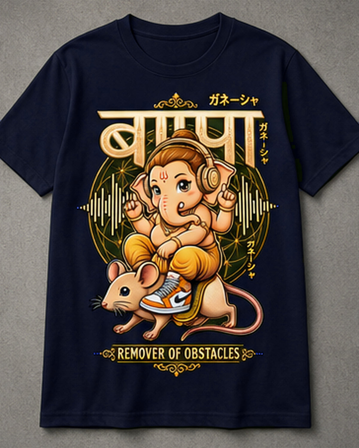 Youth Ganesha Remover of Obstacles Graphic T-Shirt Unisex Classic Crew T-Shirt