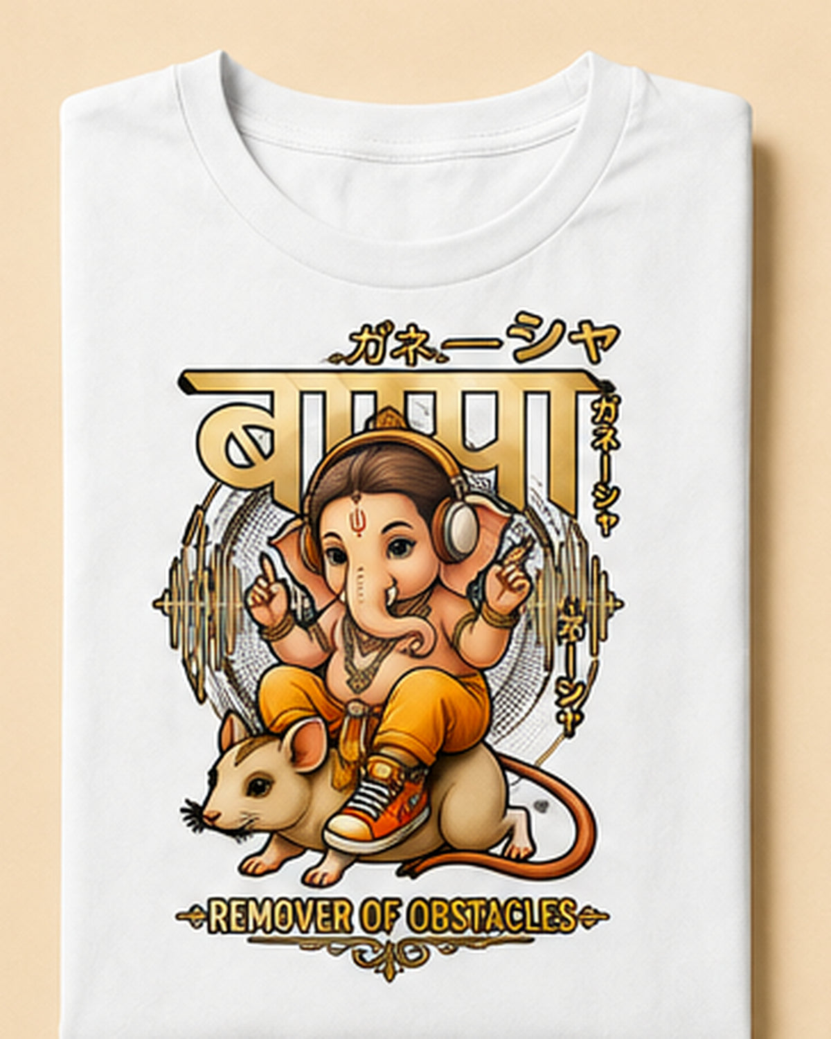 Youth Ganesha Remover of Obstacles Graphic T-Shirt Unisex Classic Crew T-Shirt