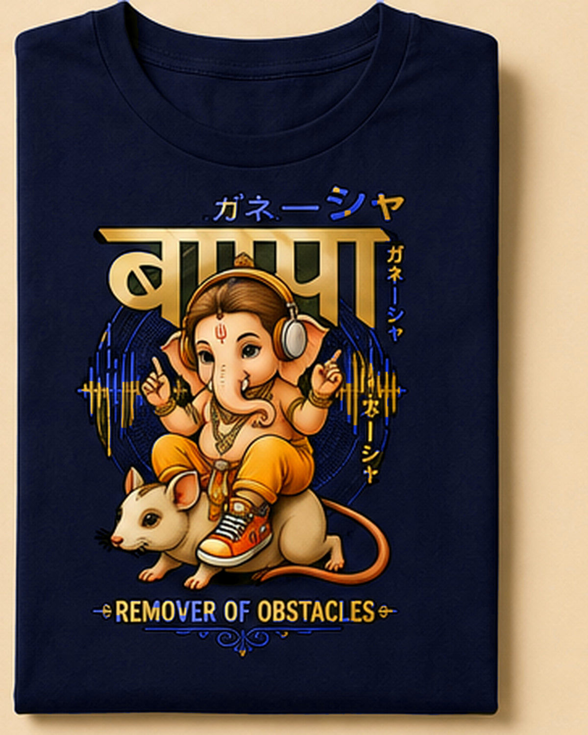 Youth Ganesha Remover of Obstacles Graphic T-Shirt Unisex Classic Crew T-Shirt