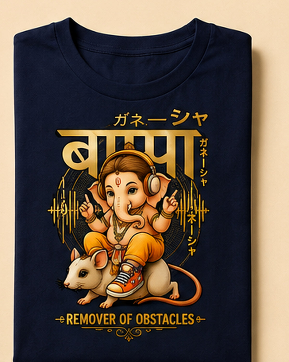 Youth Ganesha Remover of Obstacles Graphic T-Shirt Unisex Classic Crew T-Shirt