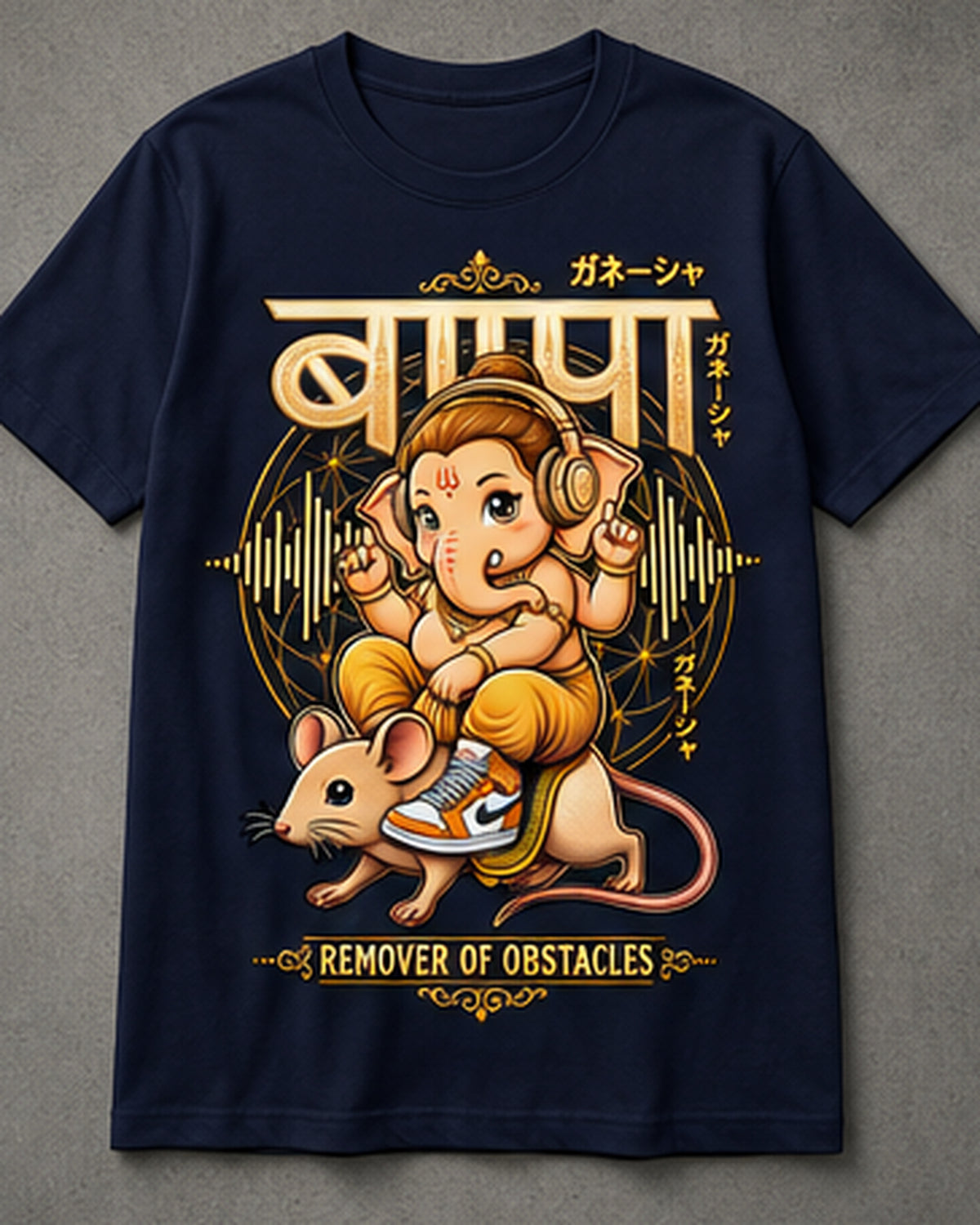 Youth Ganesha Remover of Obstacles Graphic T-Shirt Unisex Classic Crew T-Shirt