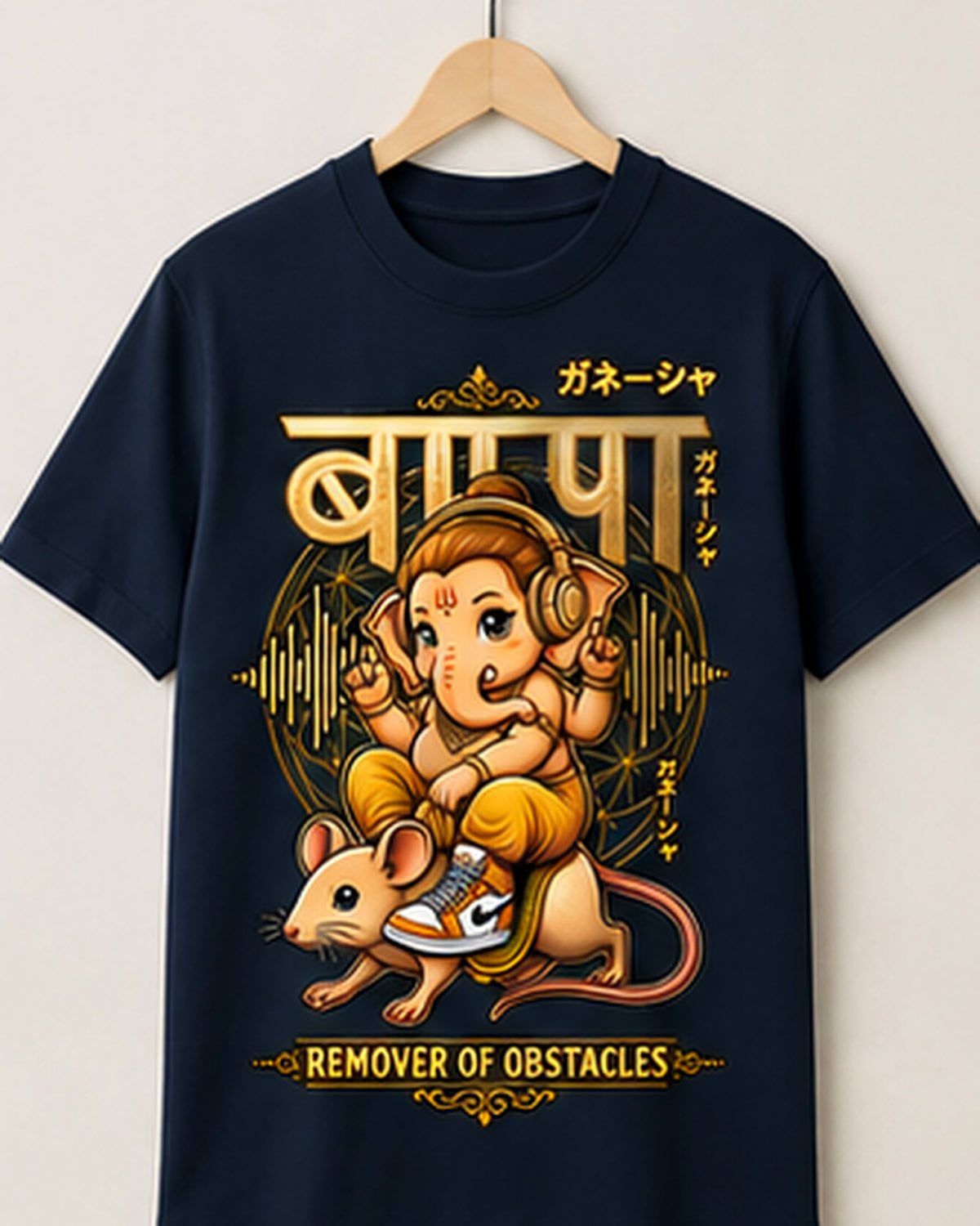 Youth Ganesha Remover of Obstacles Graphic T-Shirt Unisex Classic Crew T-Shirt