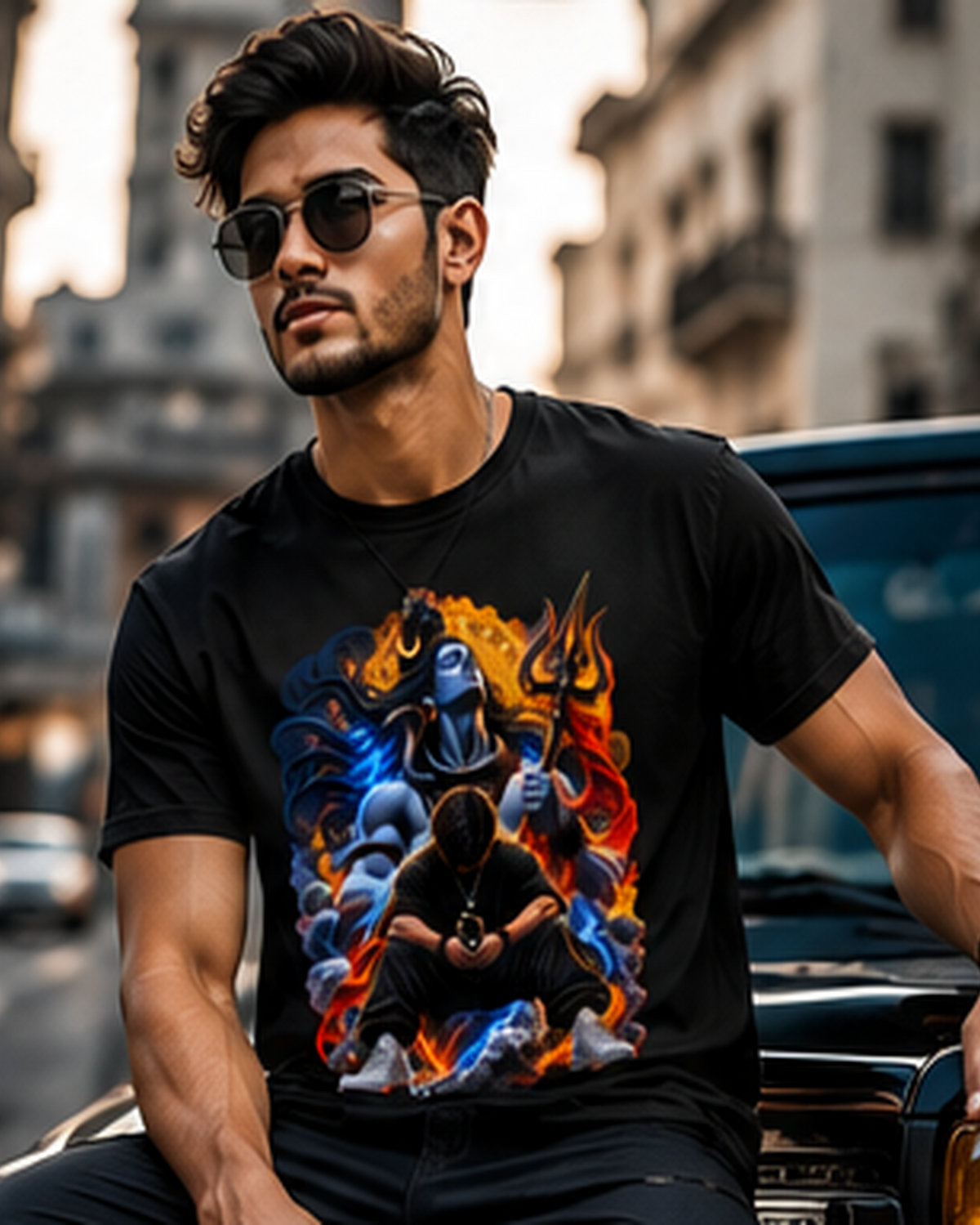 Mahadev Manifestation – Divine Power Premium Graphic T-Shirt Unisex Standard Crew T-Shirt
