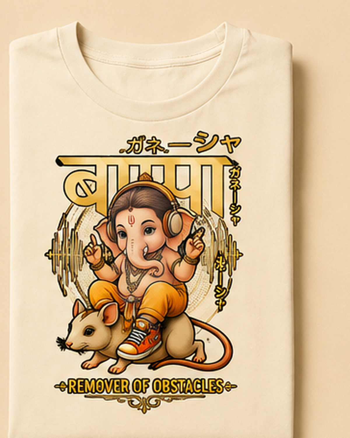 Youth Ganesha Remover of Obstacles Graphic T-Shirt Unisex Classic Crew T-Shirt