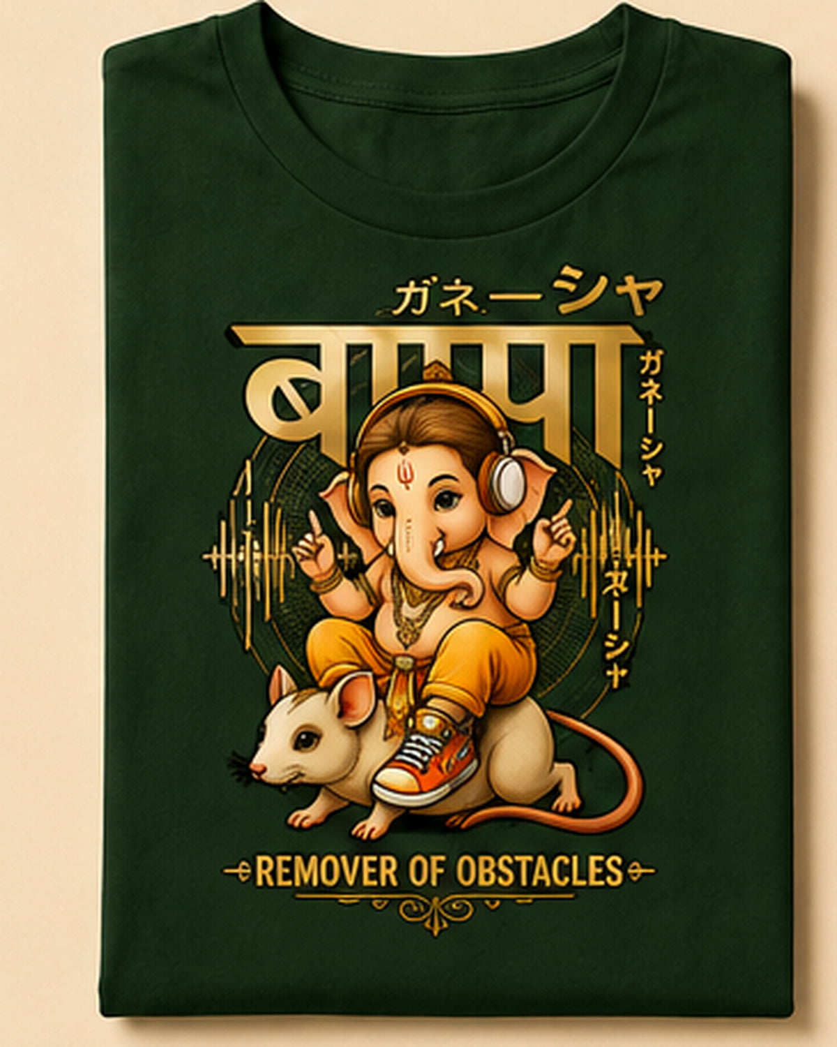 Youth Ganesha Remover of Obstacles Graphic T-Shirt Unisex Classic Crew T-Shirt