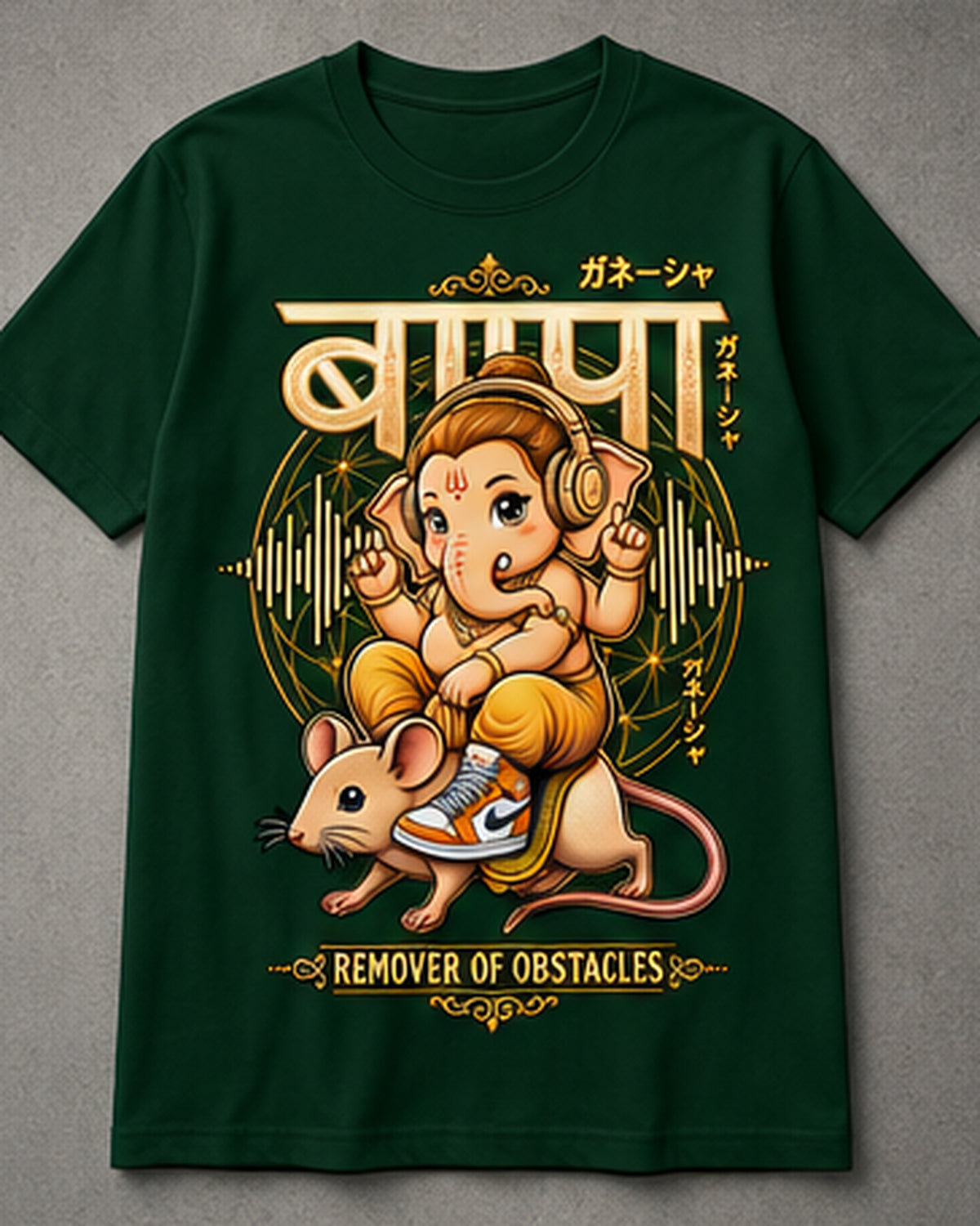 Youth Ganesha Remover of Obstacles Graphic T-Shirt Unisex Classic Crew T-Shirt