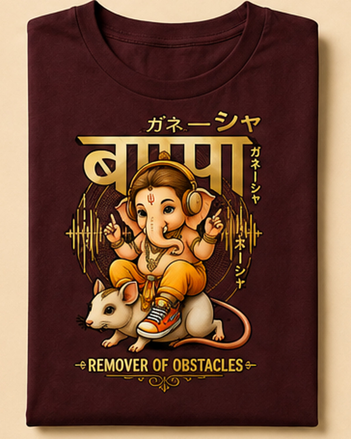 Youth Ganesha Remover of Obstacles Graphic T-Shirt Unisex Classic Crew T-Shirt