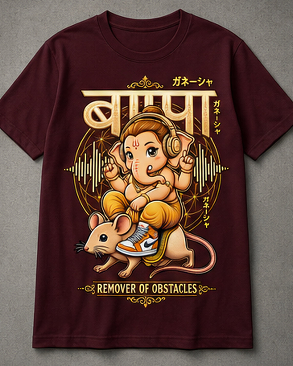 Youth Ganesha Remover of Obstacles Graphic T-Shirt Unisex Classic Crew T-Shirt