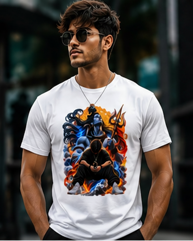 Mahadev Manifestation – Divine Power Premium Graphic T-Shirt Unisex Standard Crew T-Shirt