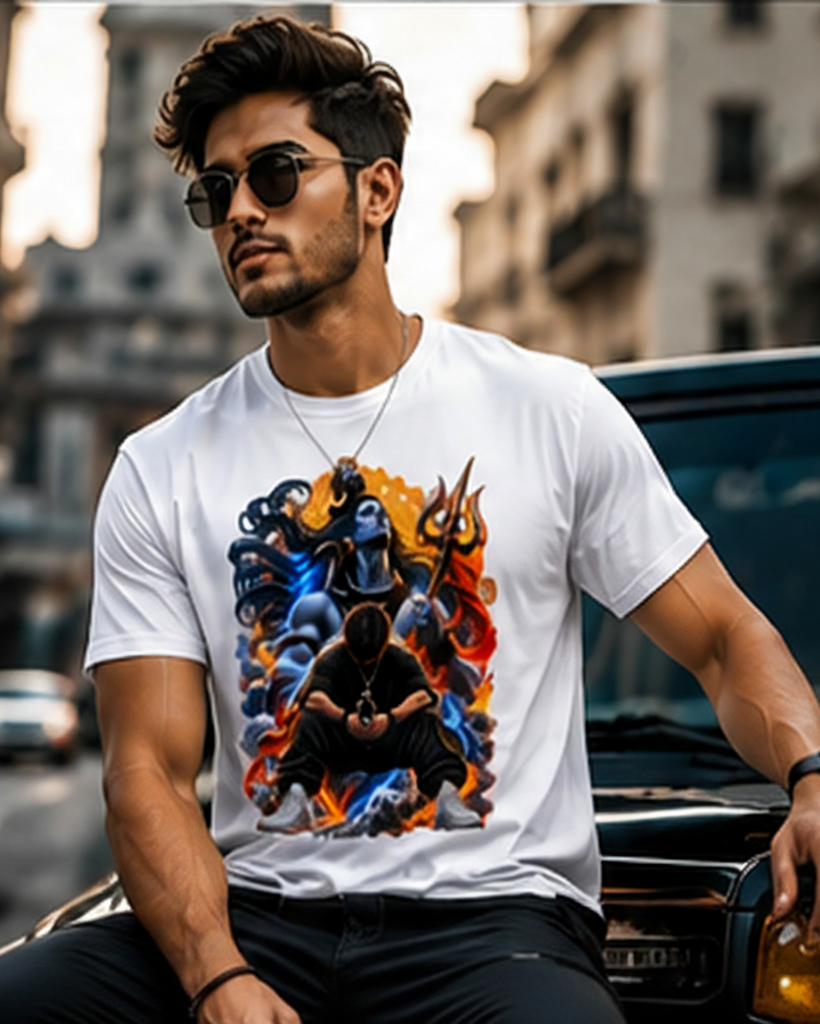 Mahadev Manifestation – Divine Power Premium Graphic T-Shirt Unisex Standard Crew T-Shirt