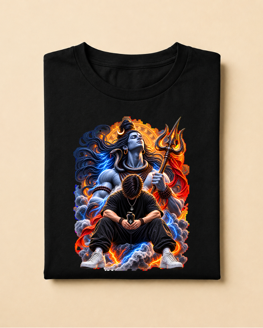 Mahadev Manifestation – Divine Power Premium Graphic T-Shirt Unisex Standard Crew T-Shirt